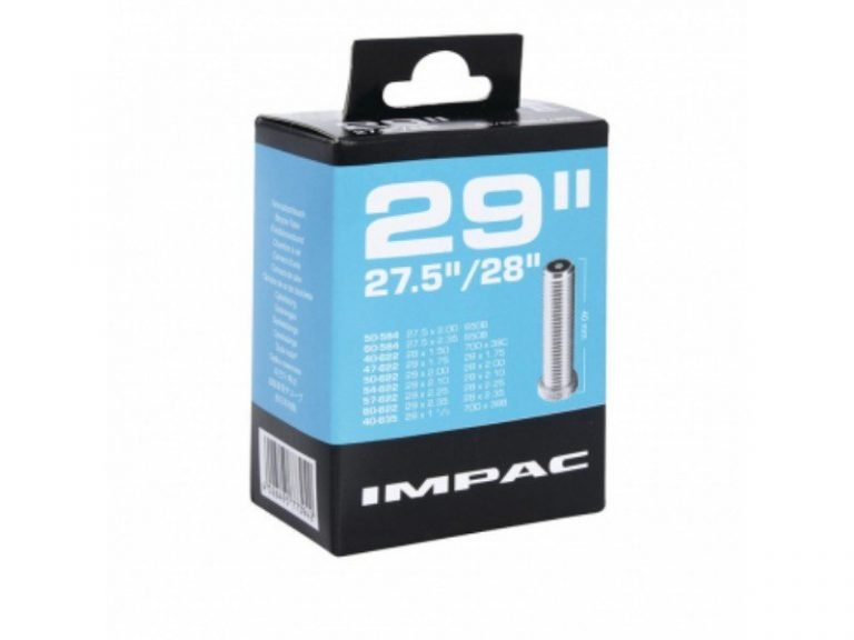 Impac 29 inch inner tube box, fits 27.5, 28 and 29 inch wheels, Schrader valve