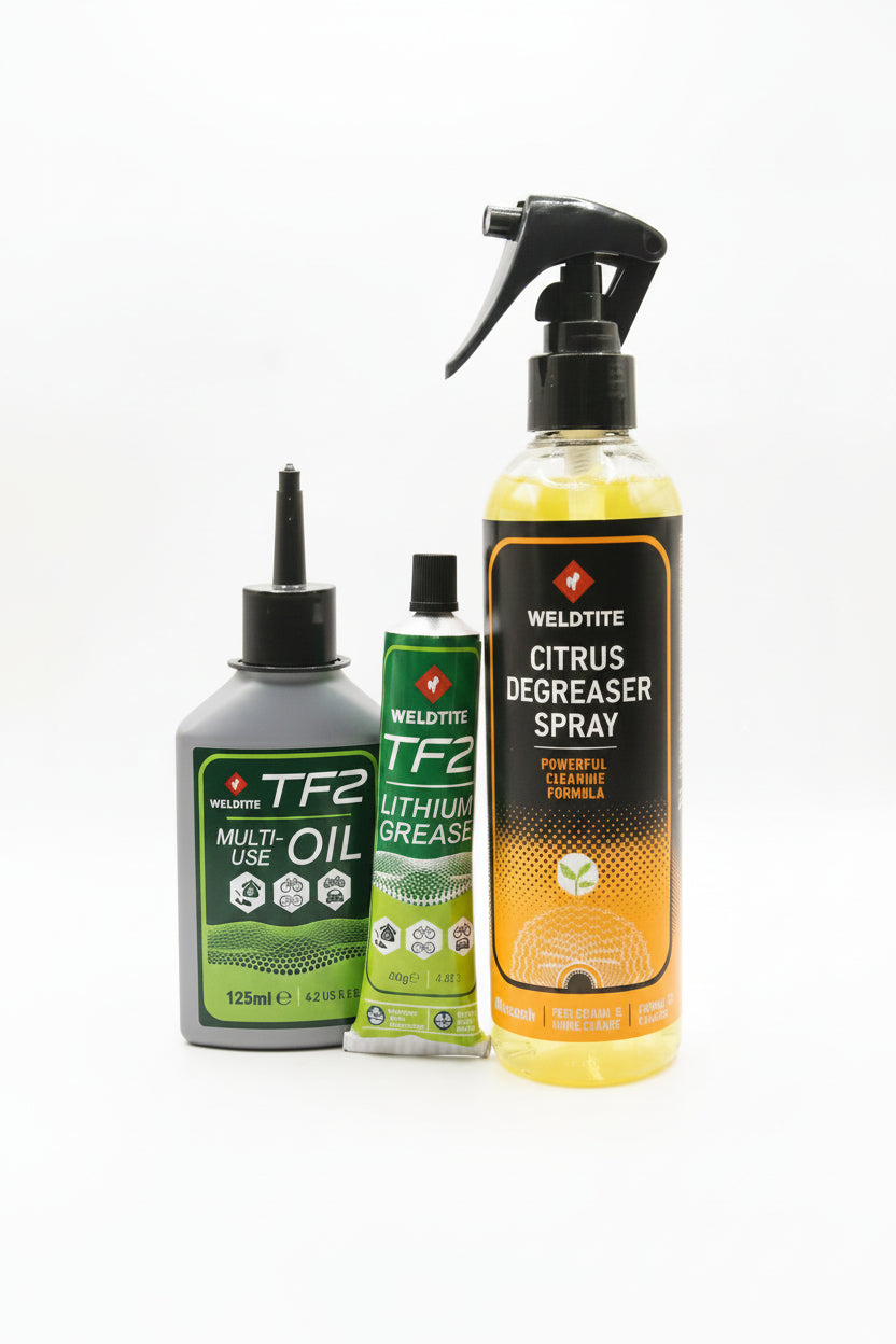 Weldtite Drivetrain Care Kit – Winter Edition | Chain Lube, Degreaser & Cleaning Set