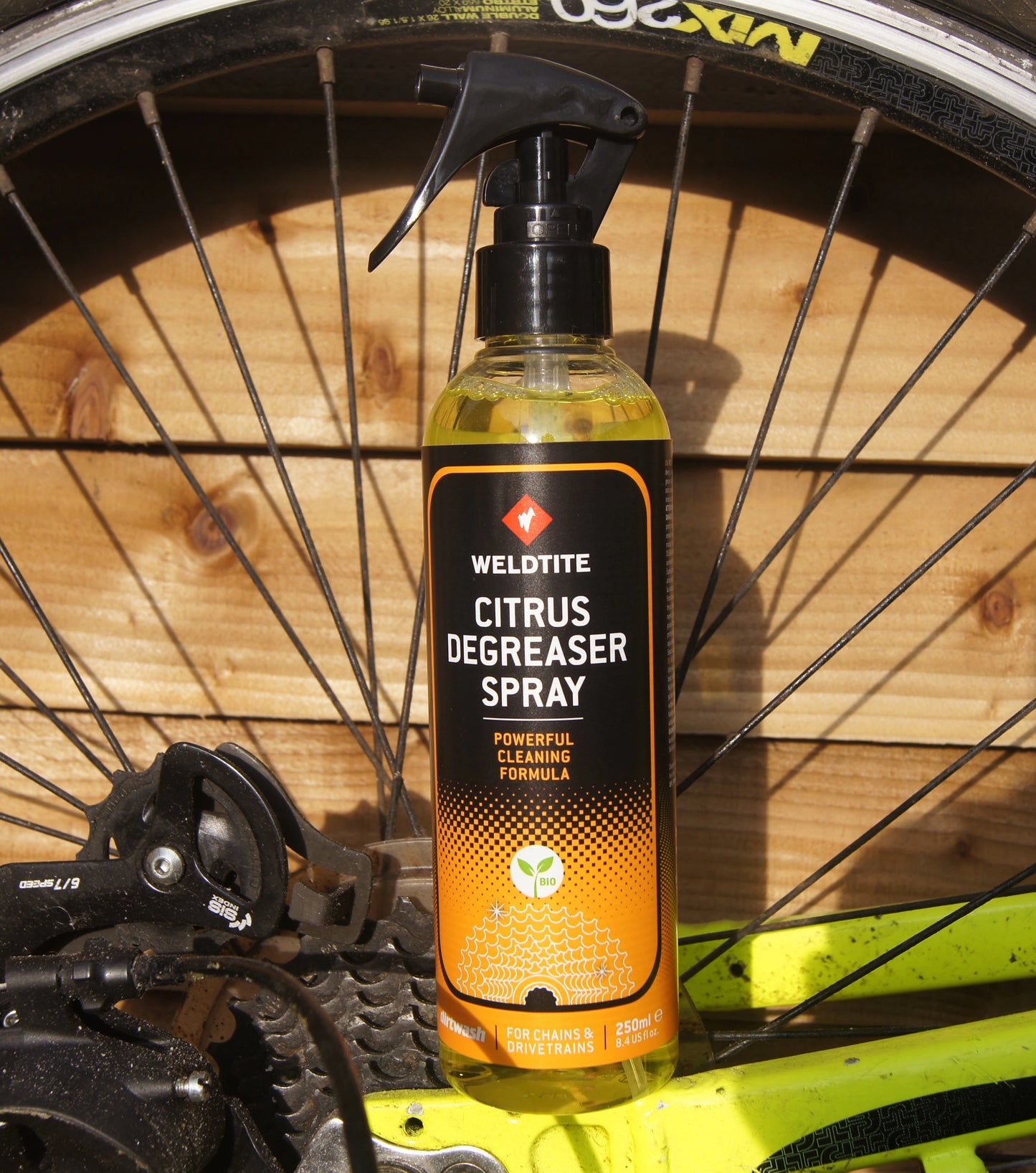 Weldtite Citrus Degreaser Spray | Eco-Friendly Bike Chain & Drivetrain Cleaner