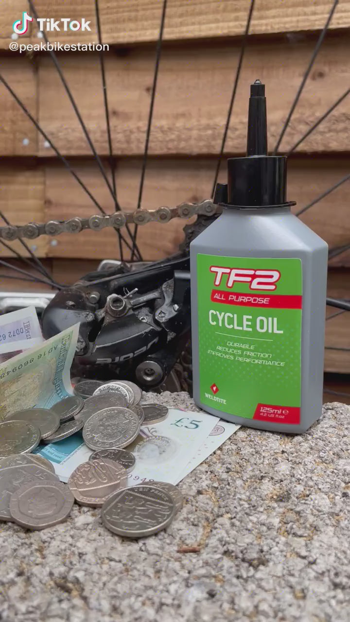 Weldtite TF2 all  purpose  bicycle  chain oil - 125ml